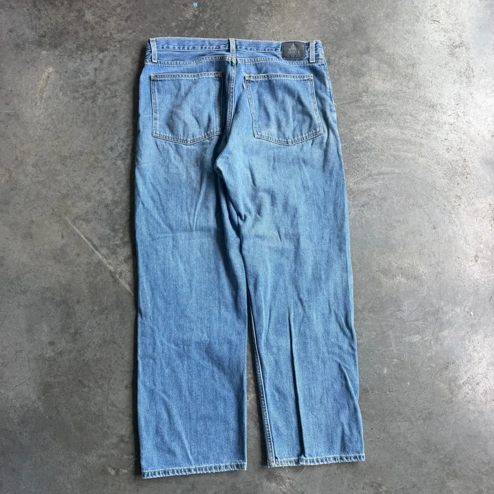 Vtg Levis Silver Tab Denim Jeans Size 34x31 Low And Loose Y2K 90s Baggy Wide Leg